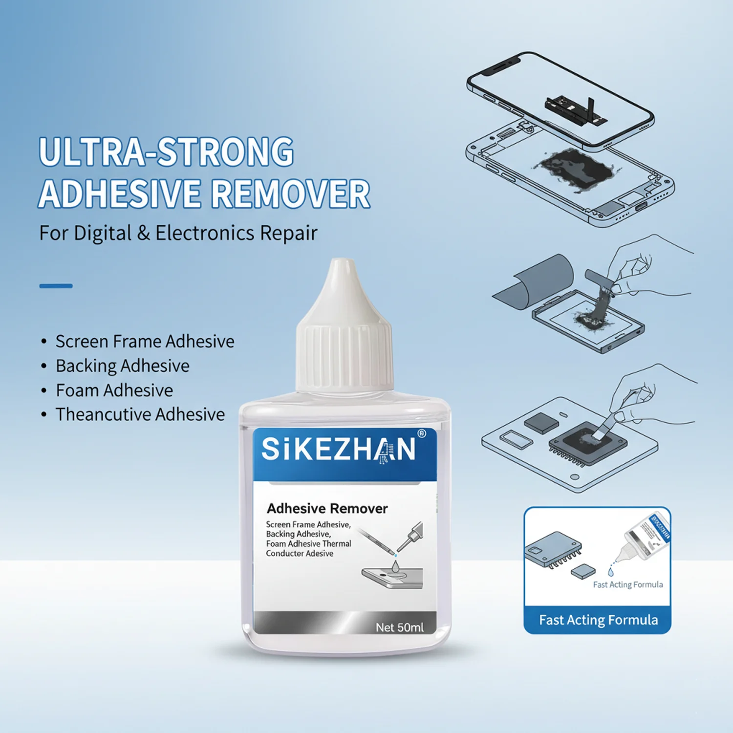 Universal Glue Cleaning Liquid - Electronics Repair Tools review and price
